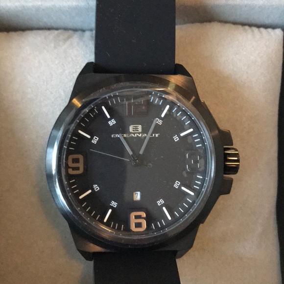 Men’s designer watch- Oceanaut Armada Black - Picture 1 of 2